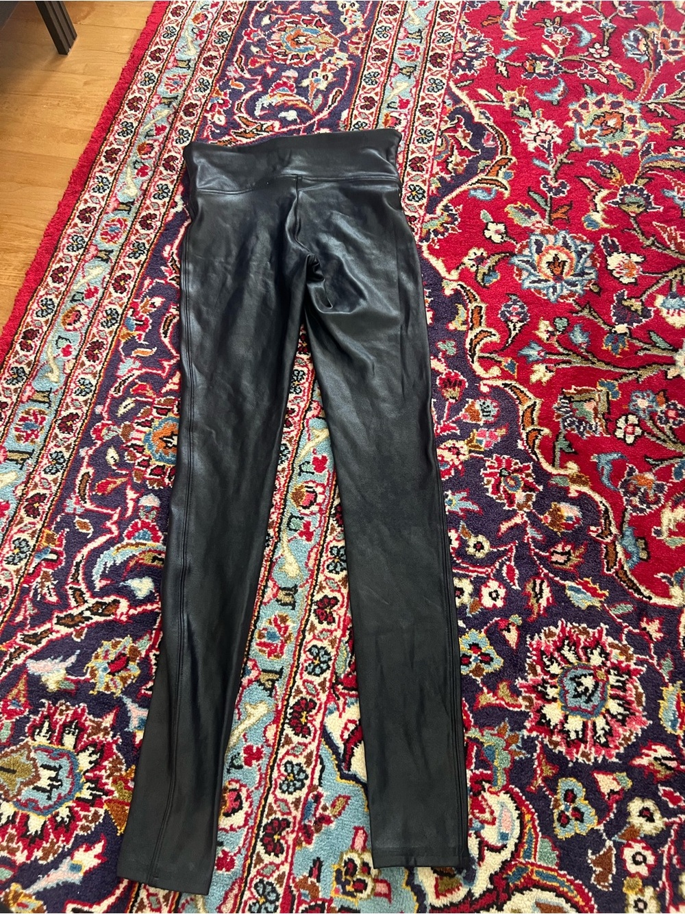 SPANX High-Rise Black Faux Leather Leggings